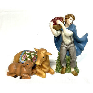 Thomas Kinkade Nativity - Watching Over Her Young & Devoted Peasant Cert # A1411